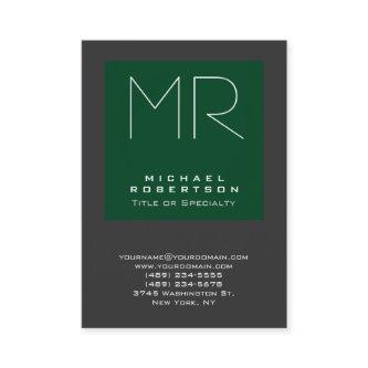 Monogram Forest Green Gray Chubby