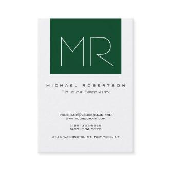 Monogram Forest Green Stripe White