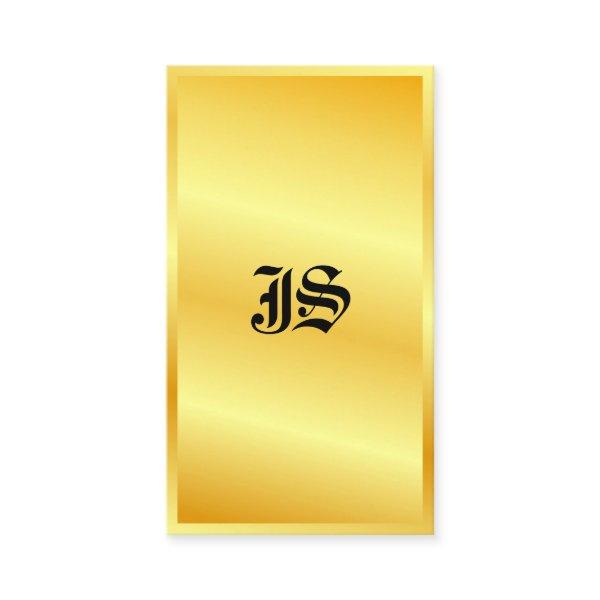 Monogram Gold Look Classic Style Text Template