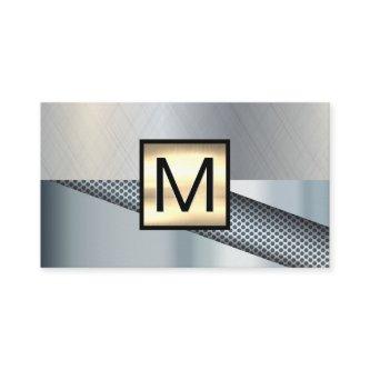 Monogram Gold Metallic | Perforated Background