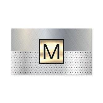 Monogram Gold Metallic | Perforated Background