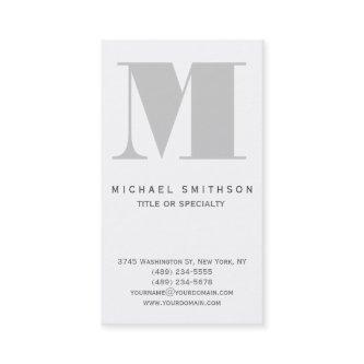 Monogram Grey Modern Simple