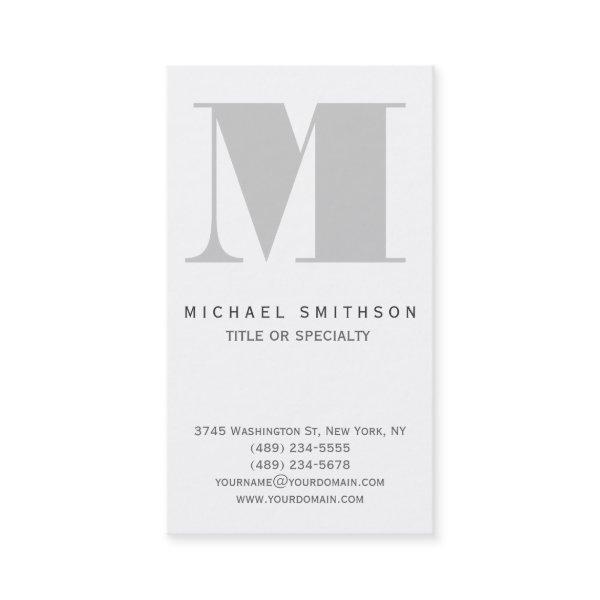 Monogram Grey Modern Simple