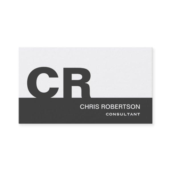 Monogram Grey White Consultant