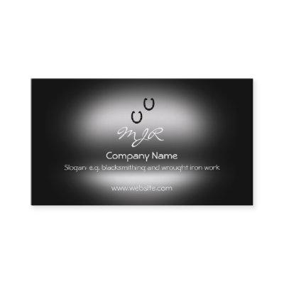 Monogram, Horse Shoes, metallic-effect