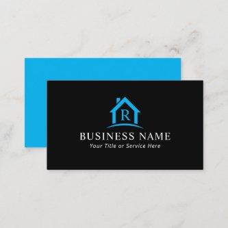 Monogram House Logo Real Estate Realtor
