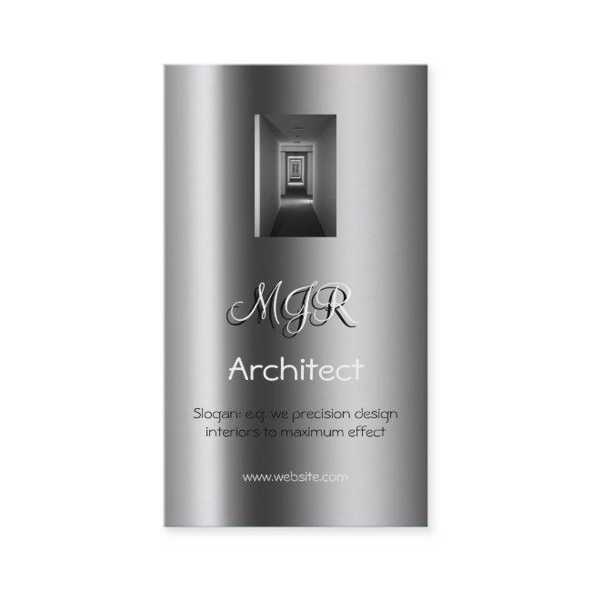 Monogram, Interior Design Architect, metallic-look