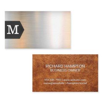 Monogram |  Leather and Metal