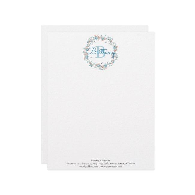 Monogram - letter B, custom Letterhead