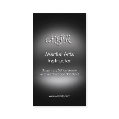 Monogram, Martial Arts Instructor, metal-look