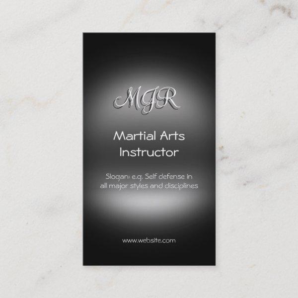 Monogram, Martial Arts Instructor, metal-look