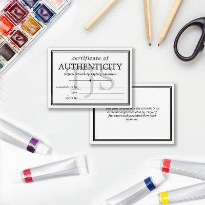 Monogram Mini Certificate of Authenticity