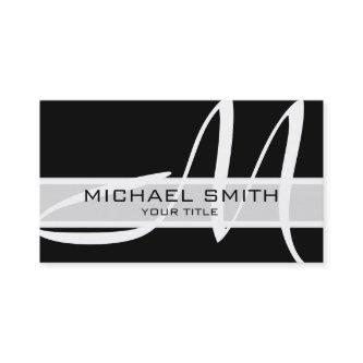 Monogram Modern Black Background