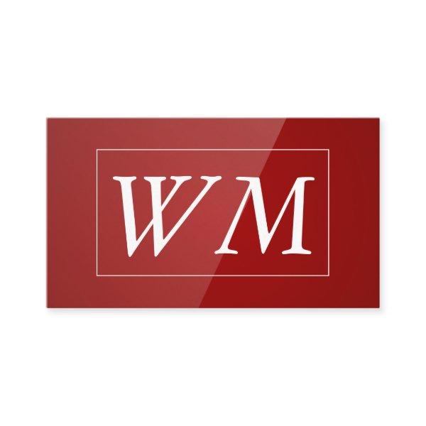 Monogram | Modern Red Gloss