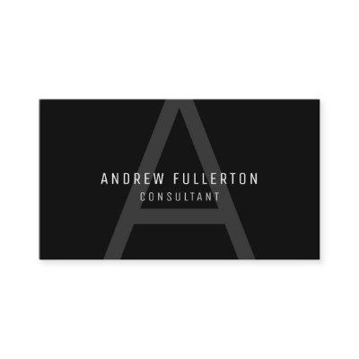 Monogram Modern Simple Professional Black