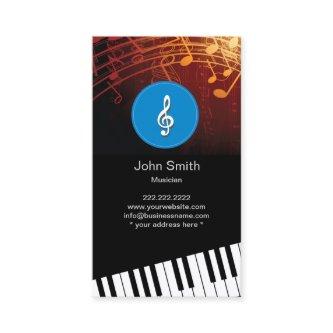 Monogram Music Symbols Piano Keys Musical