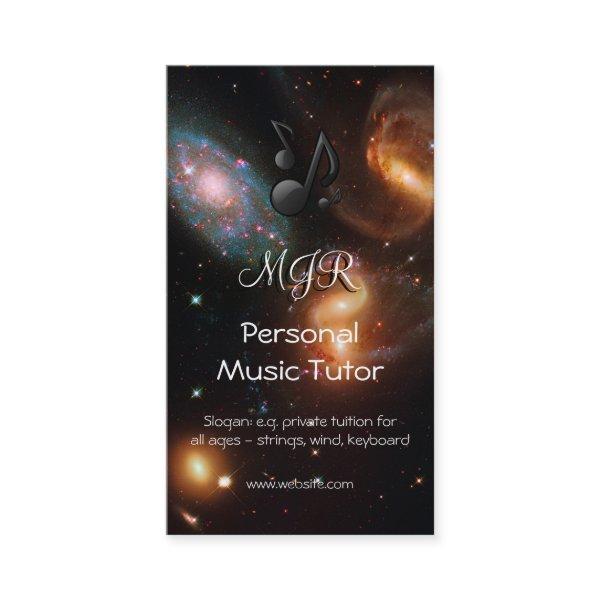 Monogram Music Tutor, deep space galaxy cluster
