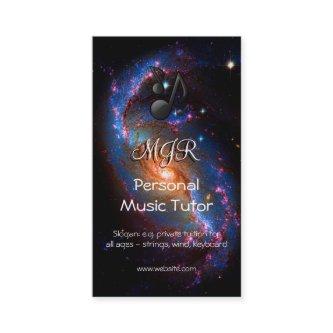 Monogram Music Tutor on Spiral Galaxy space image