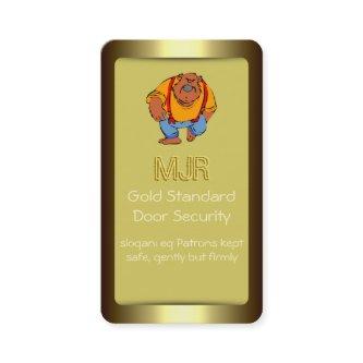 Monogram, Nightclub Door Security, gold-effect