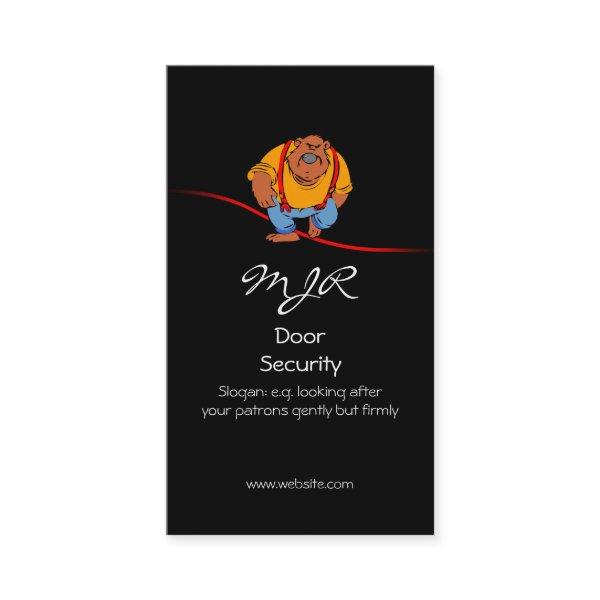 Monogram, Nightclub Door Security, red swoosh