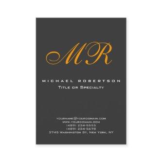 Monogram Orange Yellow Gray Chubby