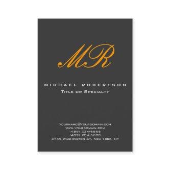 Monogram Orange Yellow Gray Chubby