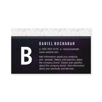 Monogram / Pattern Trim Purple Texture