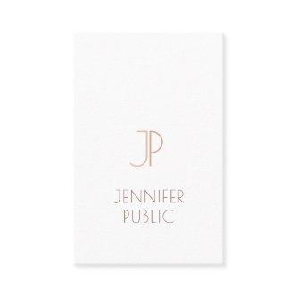 Monogram Plain Elegant Modern Design Luxury Trendy
