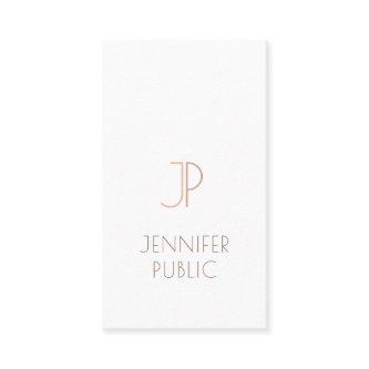 Monogram Plain Elegant Modern Trendy Design Luxury