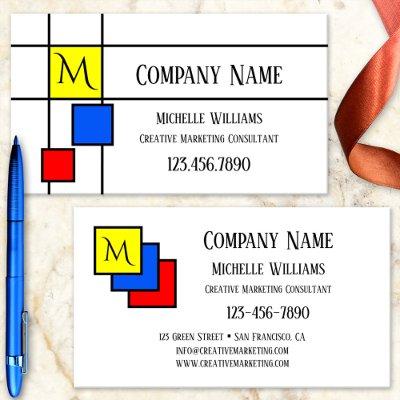 Monogram Primary Colors Marketing