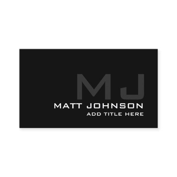 Monogram Professional Black White