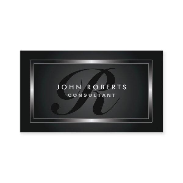 Monogram Professional Elegant Modern Black