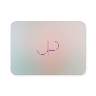 Monogram Professional Elegant Modern Pastel Colors
