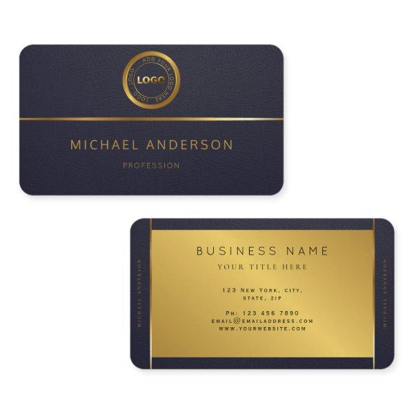 Monogram Professional Luxury Dark Gold Circle Logo