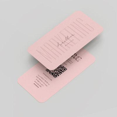 Monogram Professional Marketing Pink Modern