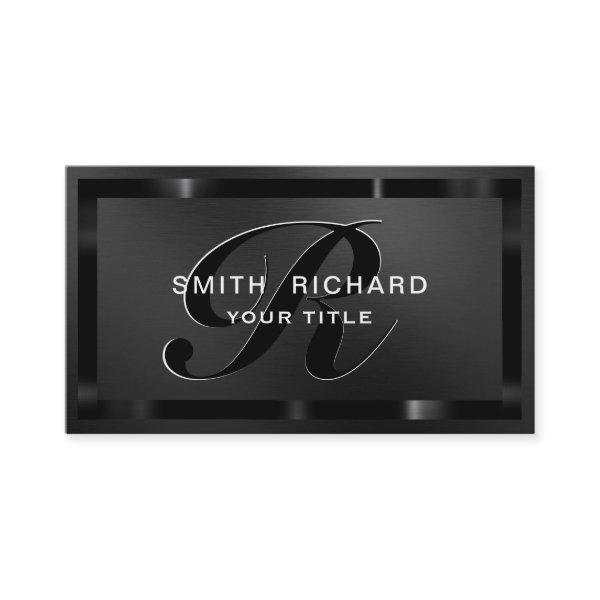 Monogram Professional Metal Plain chic Black