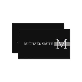 Monogram Professional Plain Black Modern Titanium