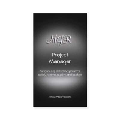 Monogram, Project Manager, metal-look