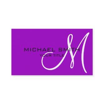 Monogram Purple color background