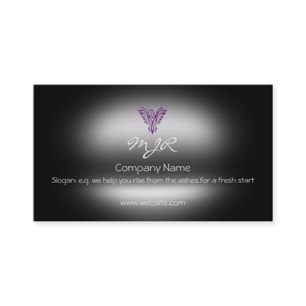 Monogram, Purple Phoenix Rising, metallic-effect