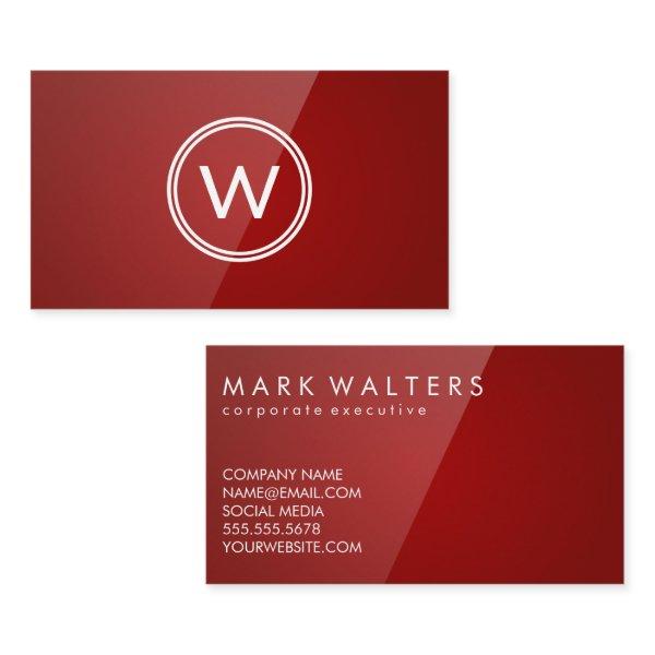 Monogram | Red Gloss