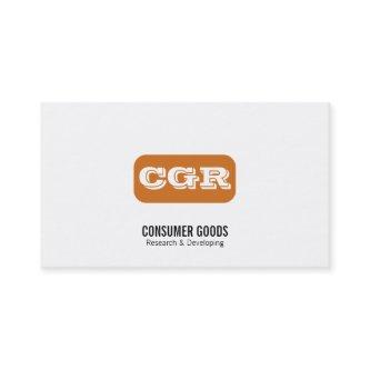 Monogram Rounded Background (orange)