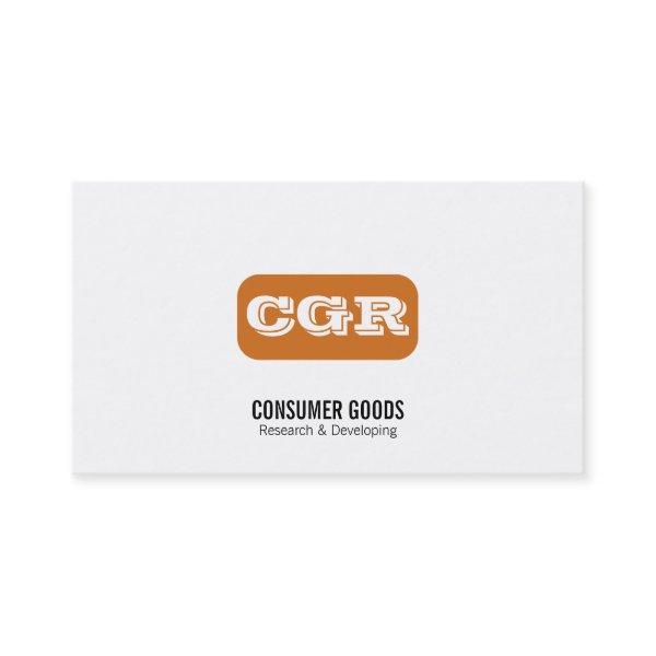 Monogram Rounded Background (orange)