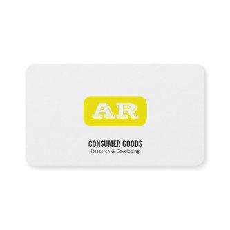Monogram Rounded Background (yellow)