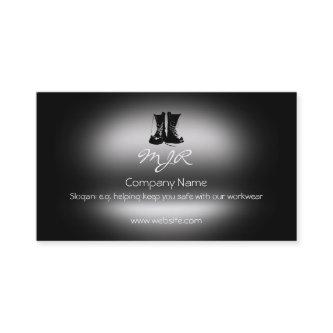 Monogram, Safety Work Boots, metallic-effect