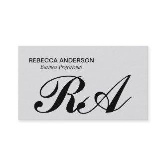 Monogram Script Gray | Light Gray