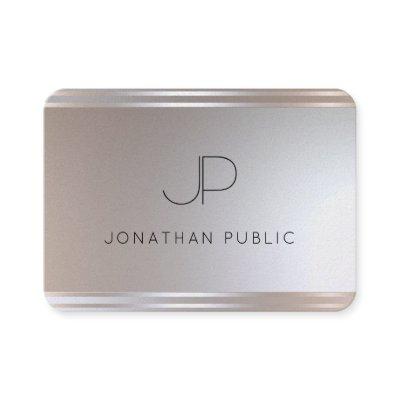 Monogram Silver Look Elegant Modern Template