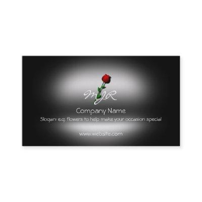 Monogram, Single Stem Rose, metallic-effect