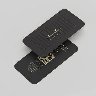 Monogram Software Engineer Modern Black Gold