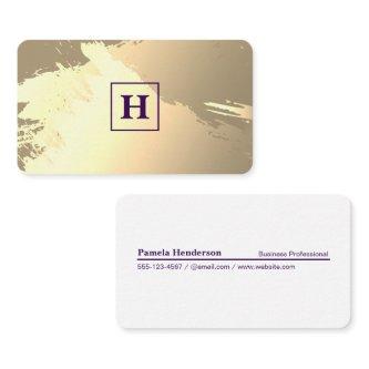 Monogram | Square | Gold Brushed